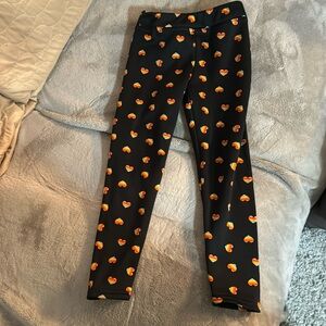 Lily & Dan rainbow heart fleece lined pants.